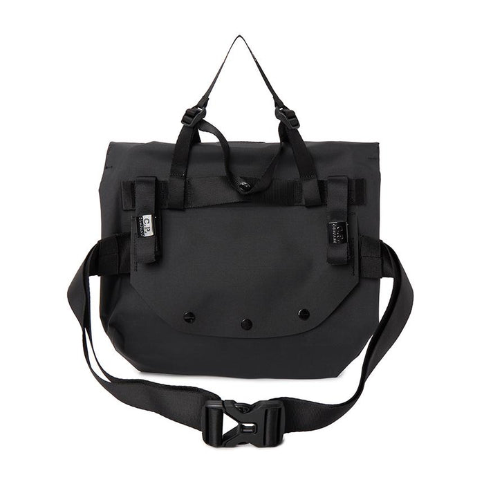 CP Company Black Nylon Waist Bag for Men