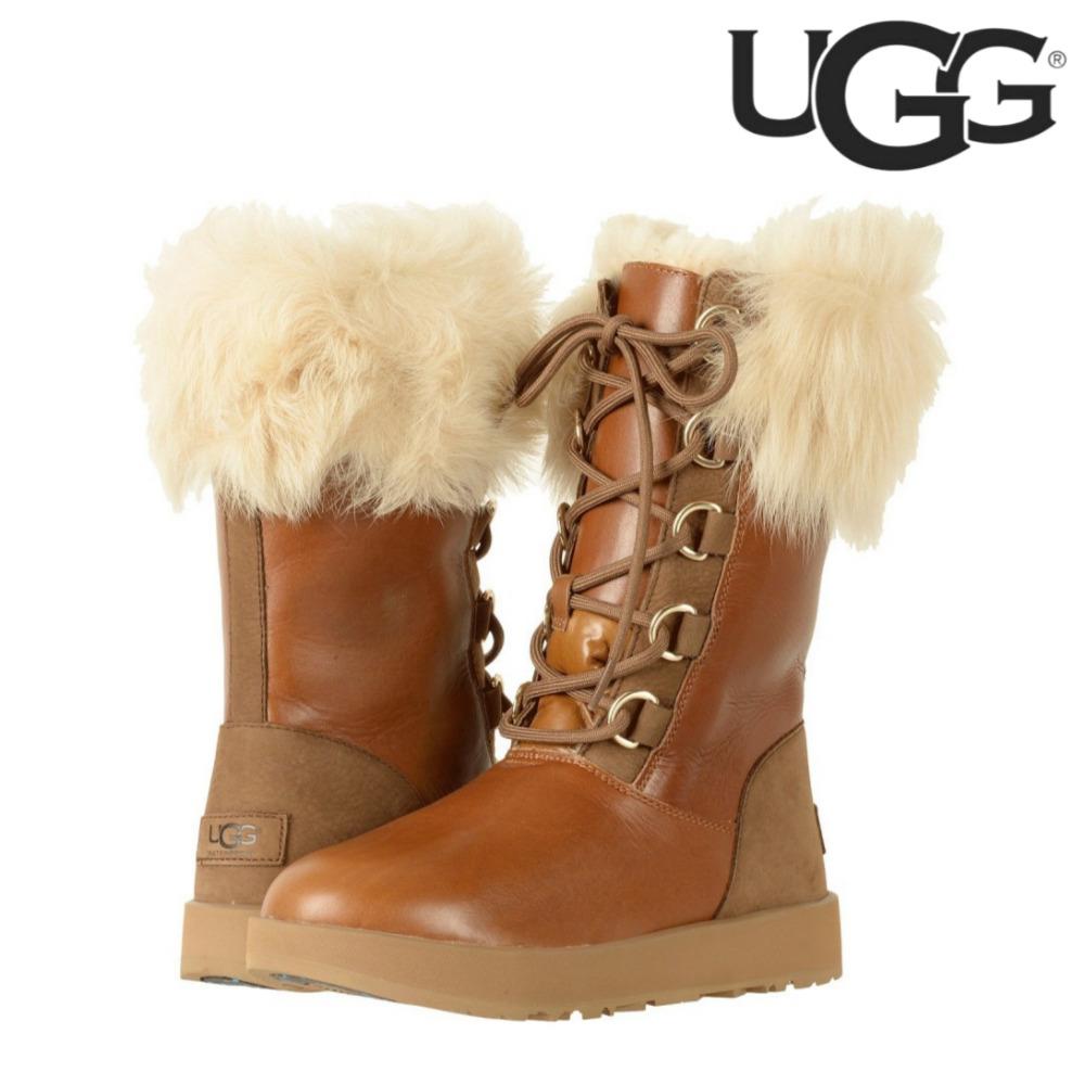 Ugg Waterproof Leather Winter Boots Adirondack for Women