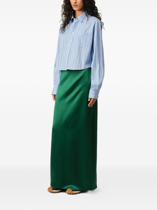 AMI Cashmere Blue Ivory Cotton Shirt