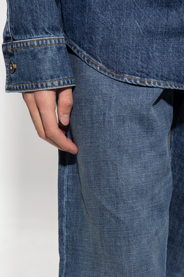 Bottega Veneta Men’s Regular Fit Denim Jeans Blue
