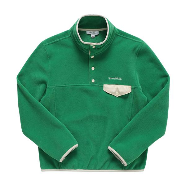SPORTY&RICH Unisex Kelly Cream Sweatshirt QZ741 VE