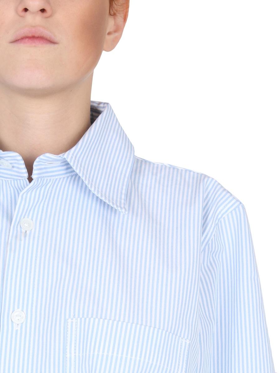 Bottega Veneta Long Sleeve Button-Up Shirt FW22 Beige Cotton