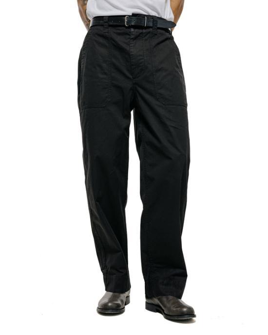 Margaret Howell Black Straight Classic Pants MHTR0534 S26MPZ BLK BLACK DOM