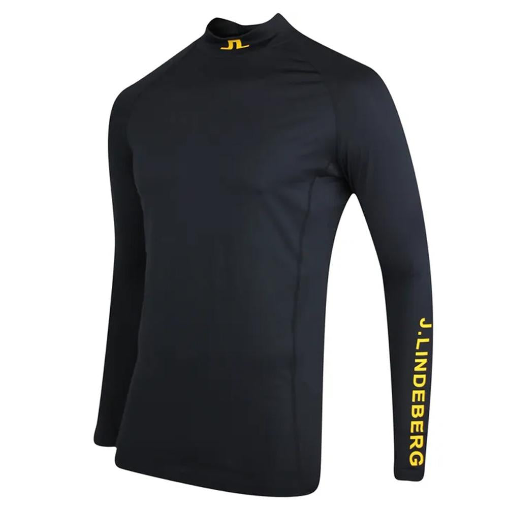 J LINDEBERG AELLO Logo High Neck T-Shirt Black Men’s