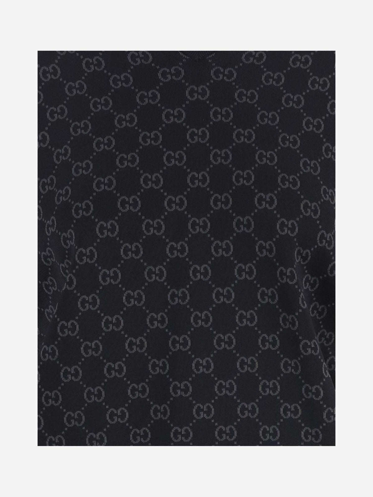 GUCCI Black Wool Round Neck Knit Sweater