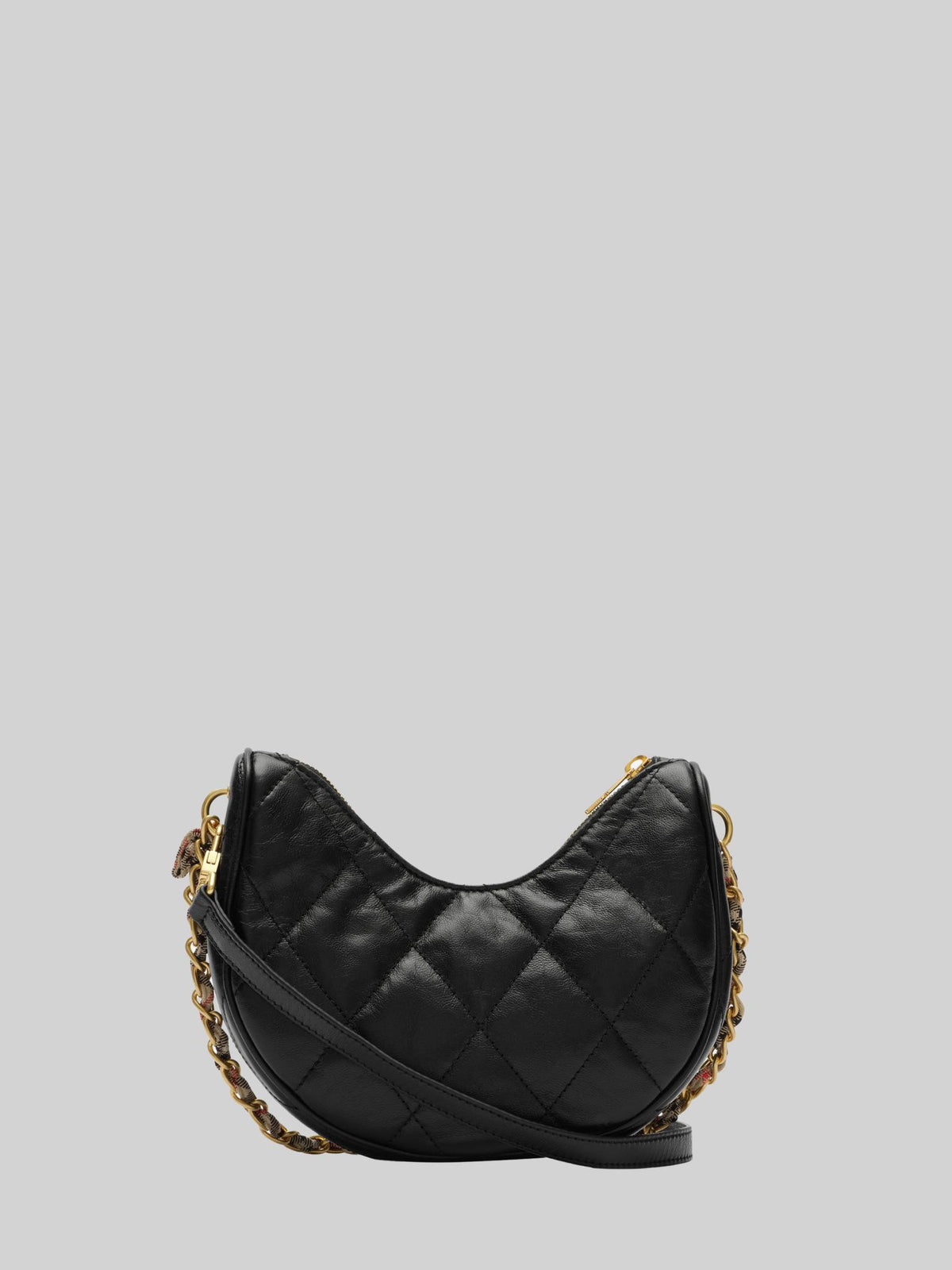 BURBERRY Black Leather Shoulder Bag