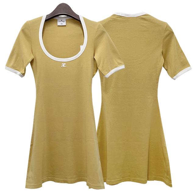 courreges Logo Cutout Mini Dress 124JRO358JS0070 B105
