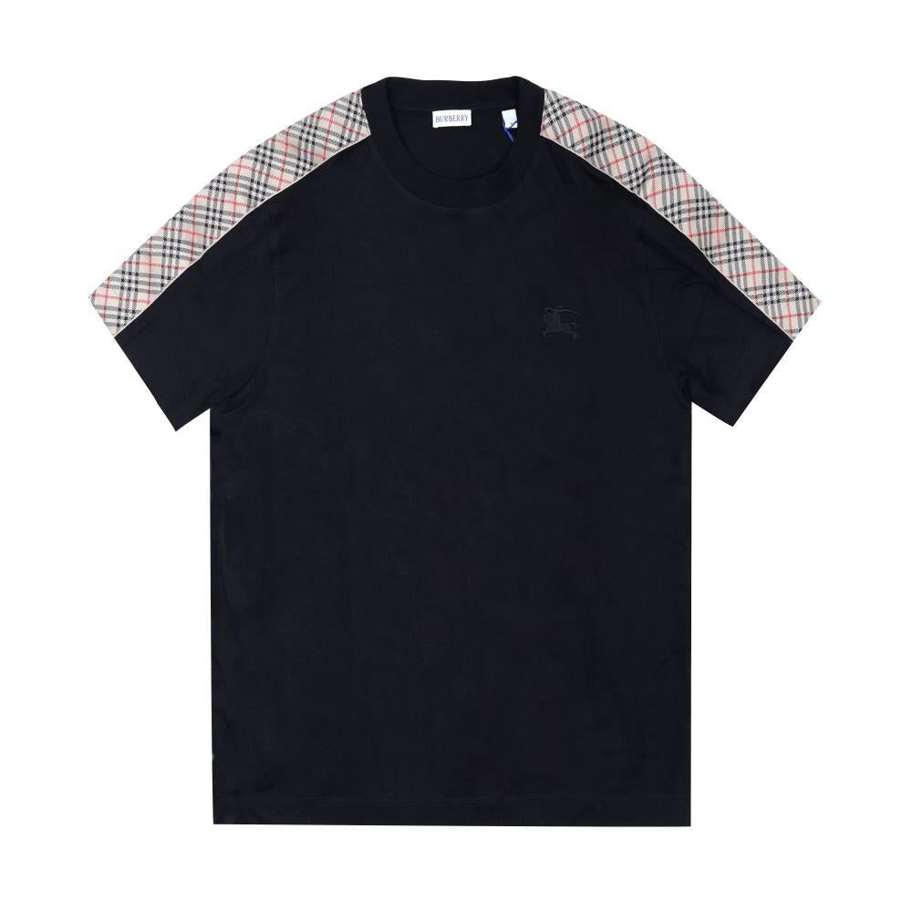 BURBERRY EKD Logo Check Trim Short Sleeve T-Shirt for Men