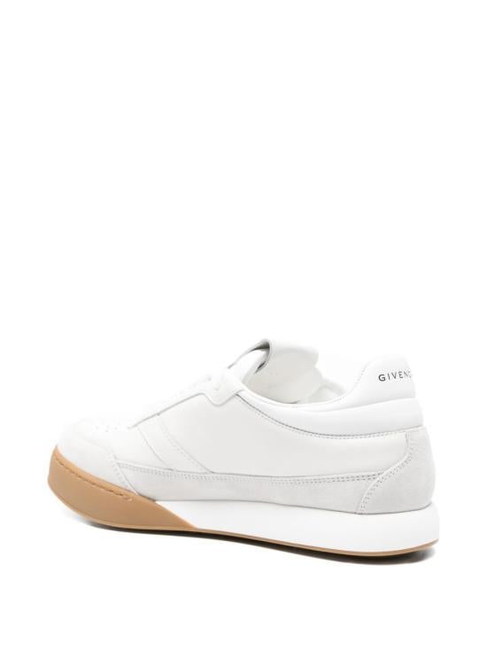 GIVENCHY White Leather Low-Top Sneakers for Men BH00B5H1X2100 WHITE DOM