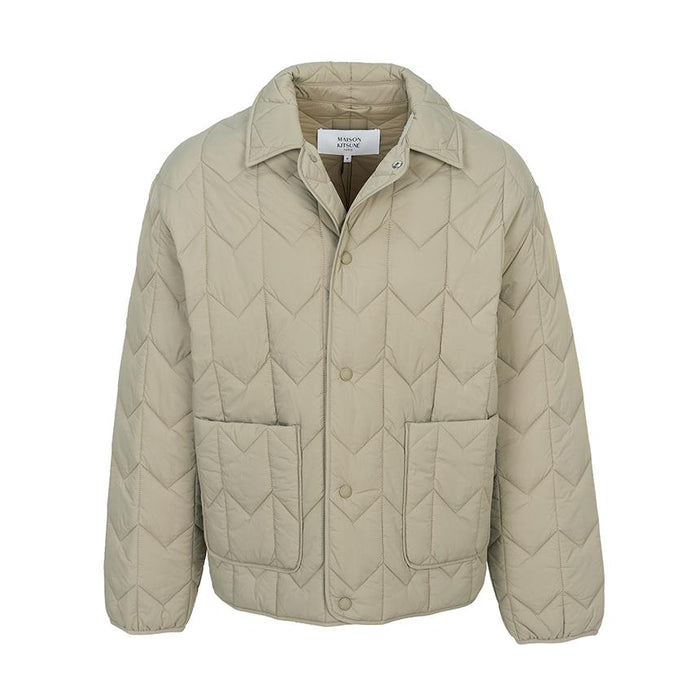 Maison Kitsune Quilted Jacket for Men PM02104 WW9067 0301