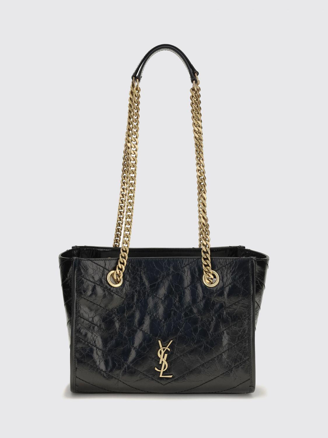 Saint Laurent Black Leather Shoulder Bag