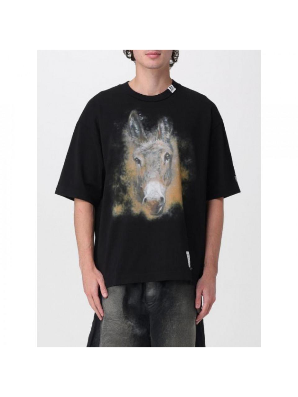 Maison Mihara Yasuhiro Black Horse Print Short Sleeve T-Shirt J16TS851