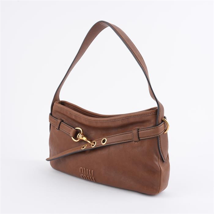 Miu Miu Avantage Nappa Leather Shoulder Bag