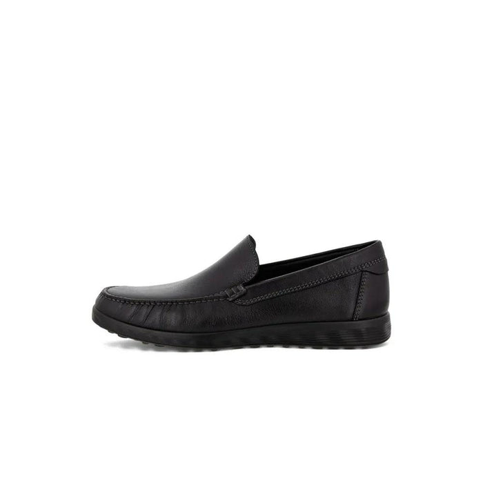 ecco S-Lite Black Leather Moccasin Loafers for Men