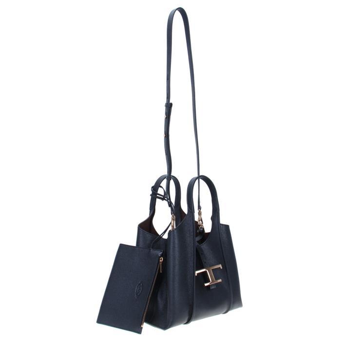 Tods Timeless Mini Shopper Tote Bag Black Leather