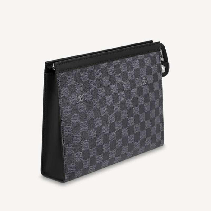 Louis Vuitton Monogram Eclipse Pochette Voyage MM Clutch Unisex