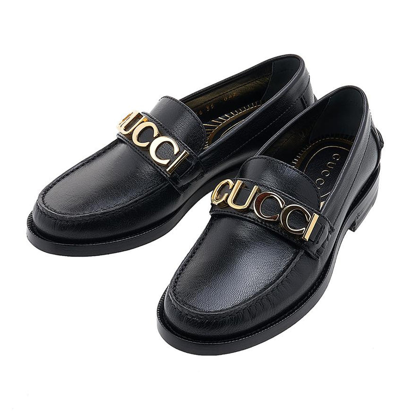 GUCCI Women’s Leather Loafers Black