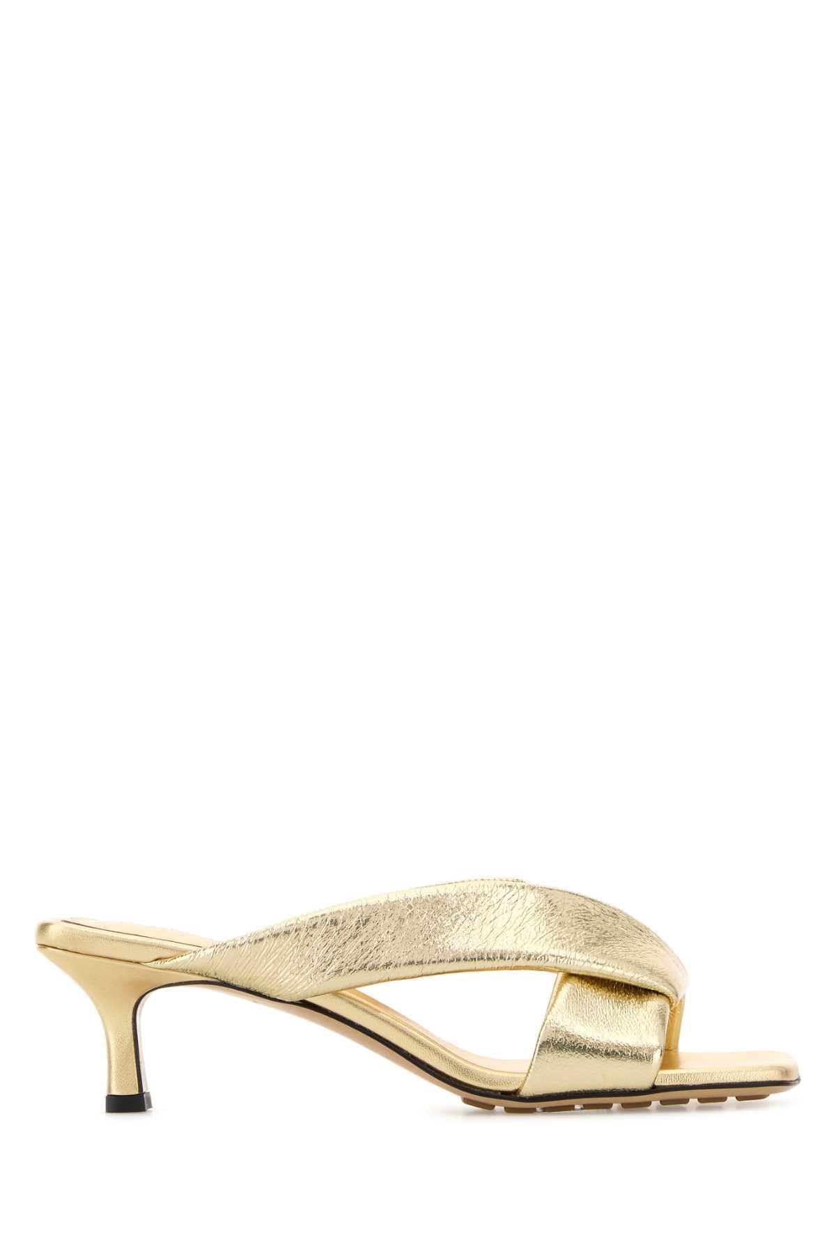 Bottega Veneta Leather Sandals Beige Women’s Sandals