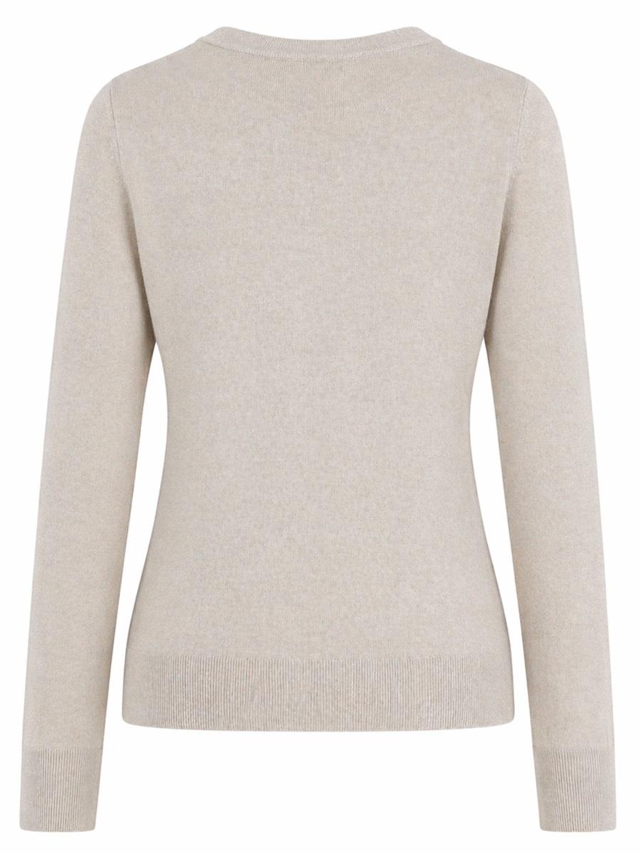 Maison Kitsune Wool Blend Crewneck Knit Sweater Women’s Navy