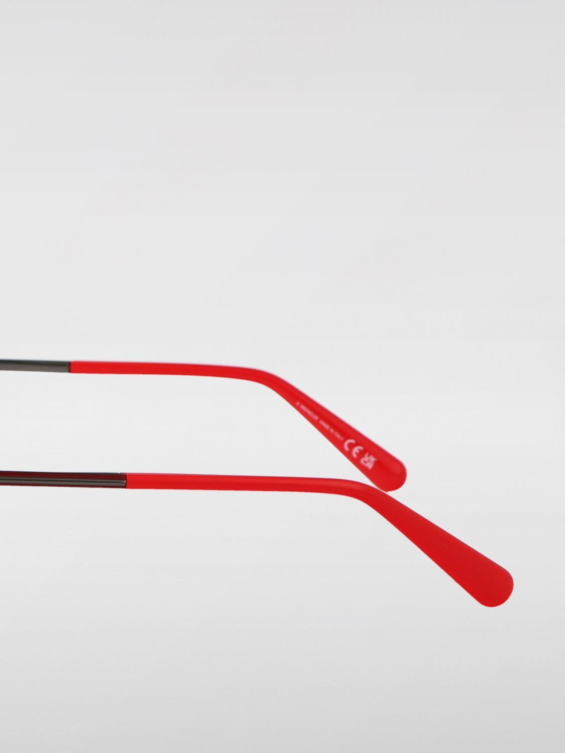 Moncler Gray Acetate Rectangular Eyeglasses