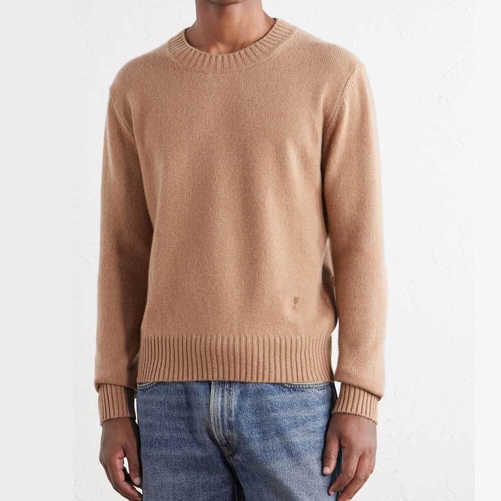 AMI Cashmere Crewneck Sweater for Men