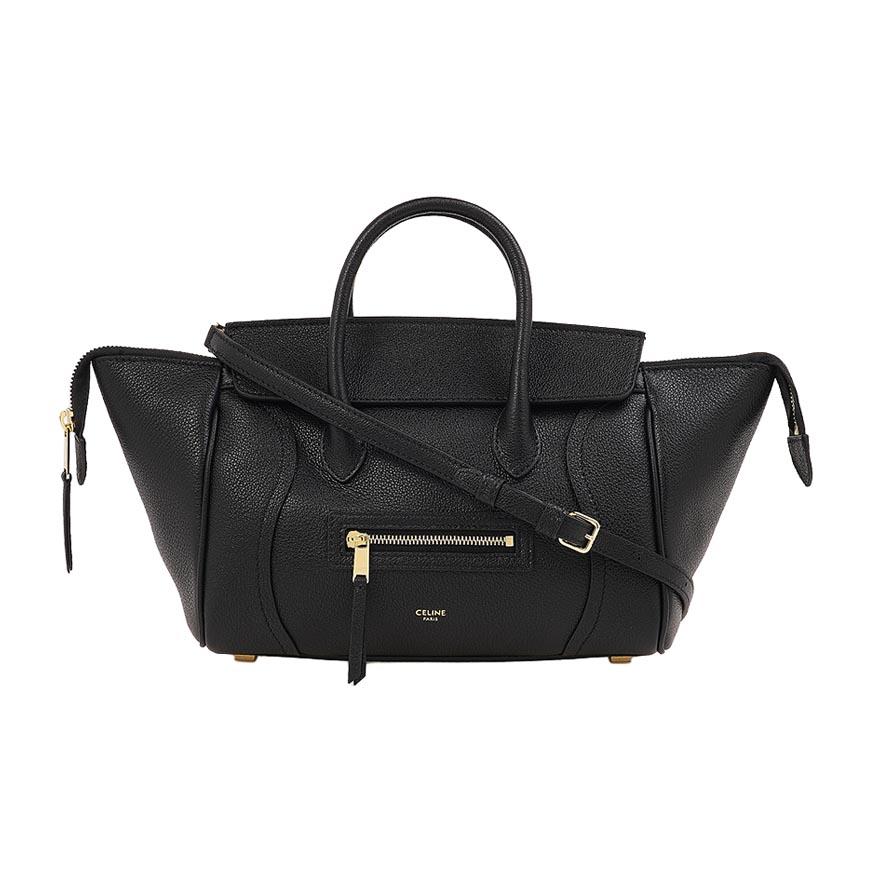 CELINE Little Luggage Shoulder Bag Black Women’s