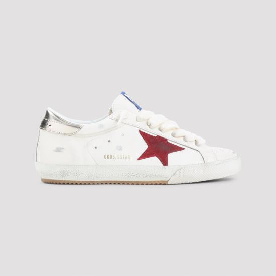 GOLDEN GOOSE Superstar Leather Sne GMF01003 F008137 12378 WHITE RED PLATINUM DOM