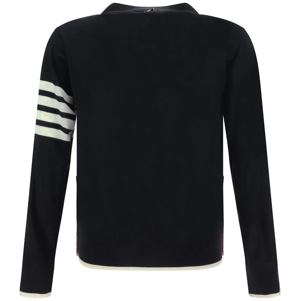THOM BROWNE Diagonal Armband Relaxed Fit Cardigan MKC002D Y1014 001
