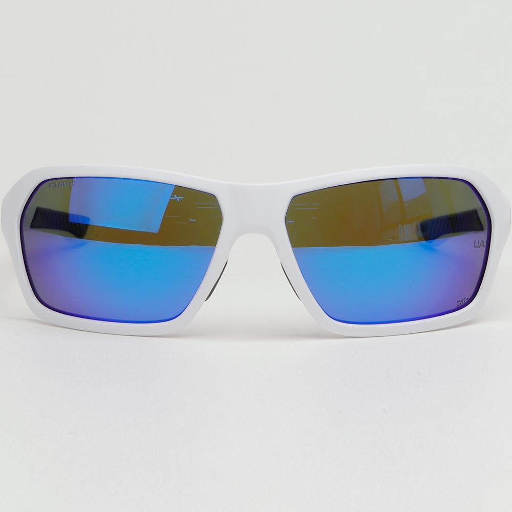 Under Armour Polarized Sports Sunglasses Blue Mirror Outdoor Unis UA RECON 6HT7N
