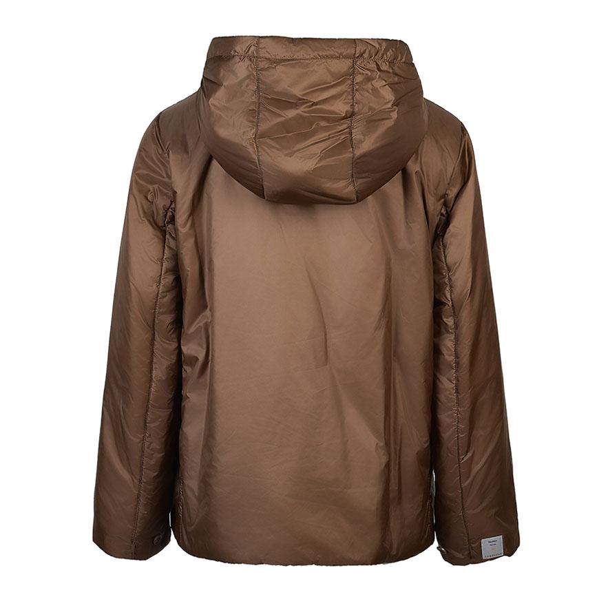 Max Mara Water-Repellent Green Hooded Down Puffer Jacket Women’s