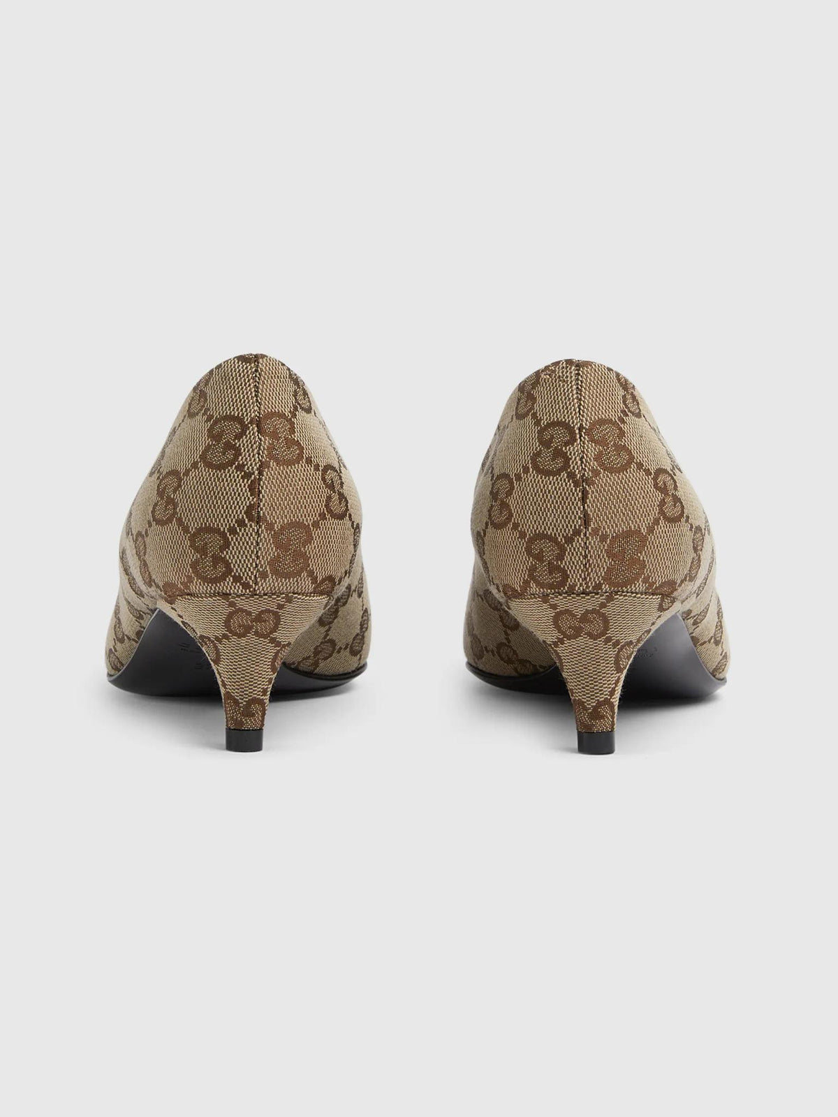 GUCCI Leather Mary Jane Flats Black