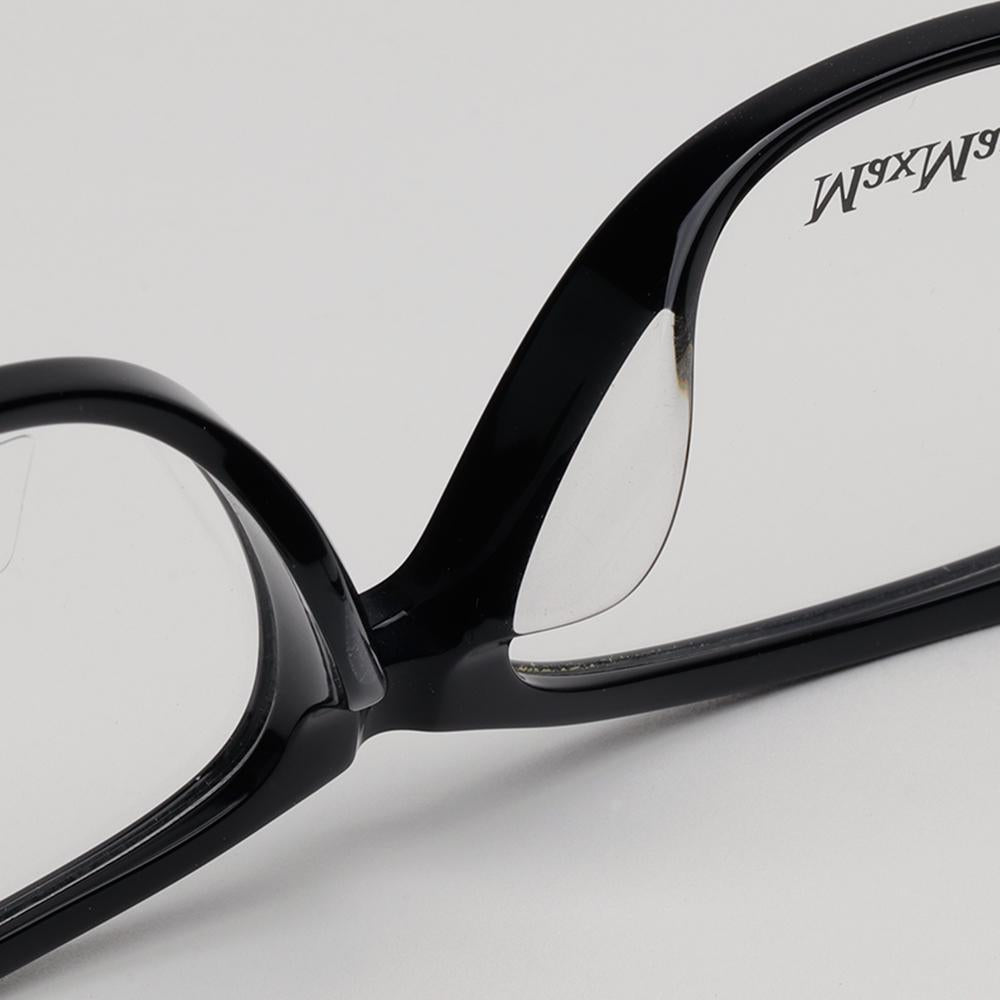 Max Mara Rectangular Acetate Eyeglass Frames Asian Fit Unisex MM5013F 001
