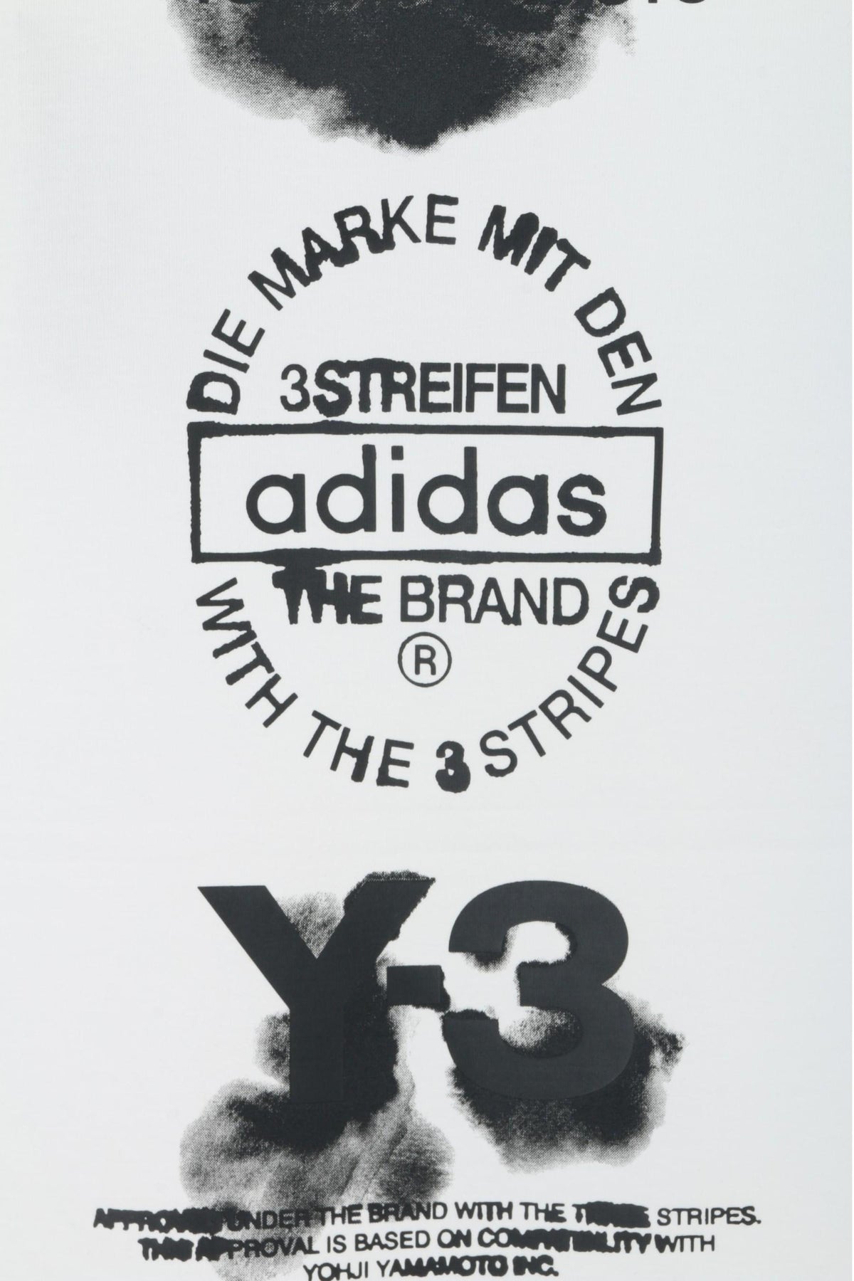 Y-3 Core White Graphic Short Sleeve T-Shirt