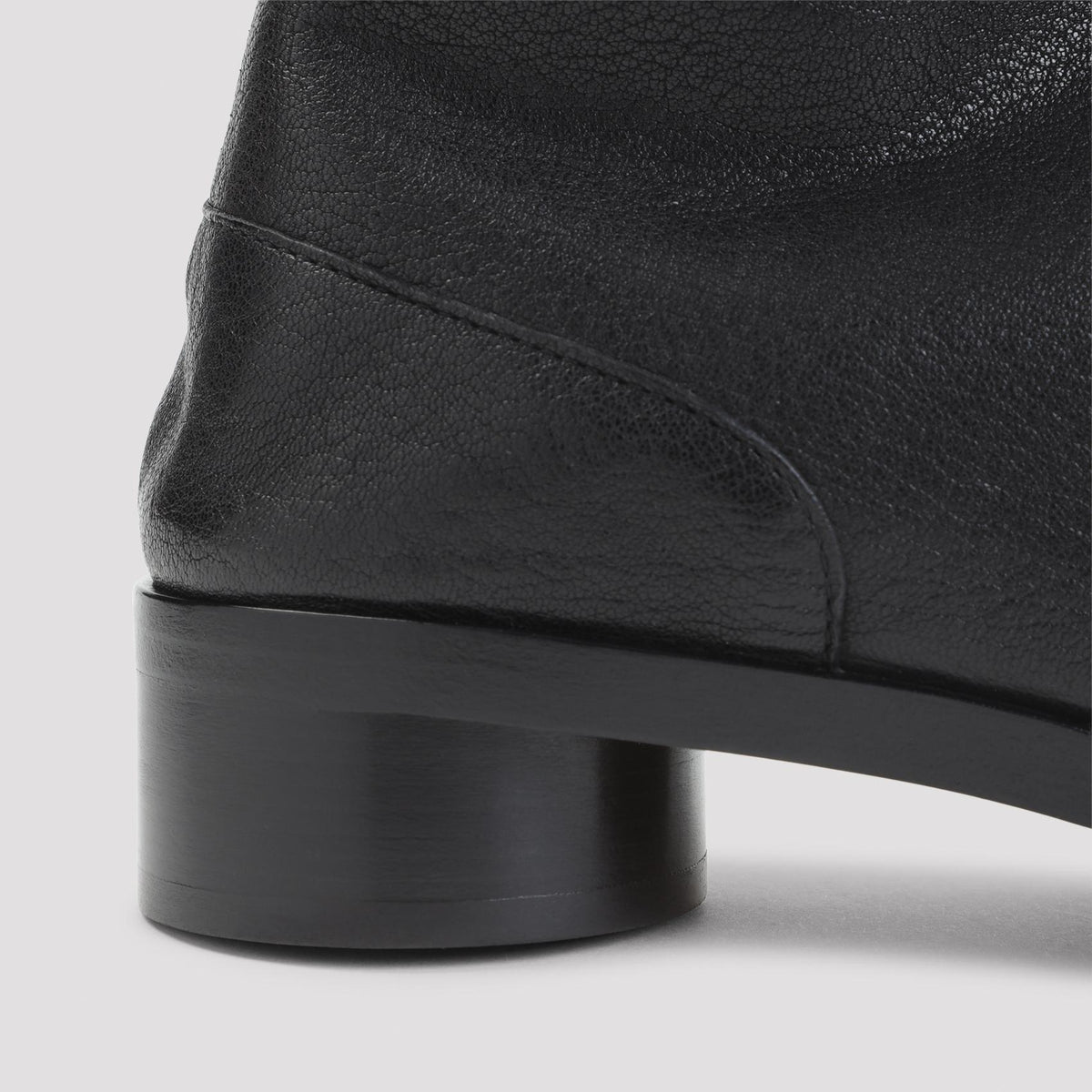 Maison Margiela Black Leather Mid Boots