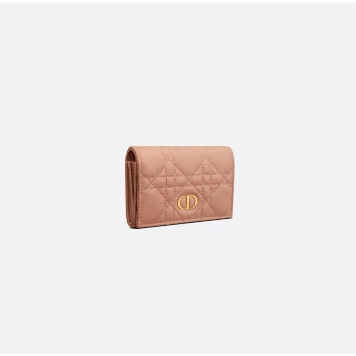 DIOR Caro Glycine Leather Compact Wallet S5132UWHC