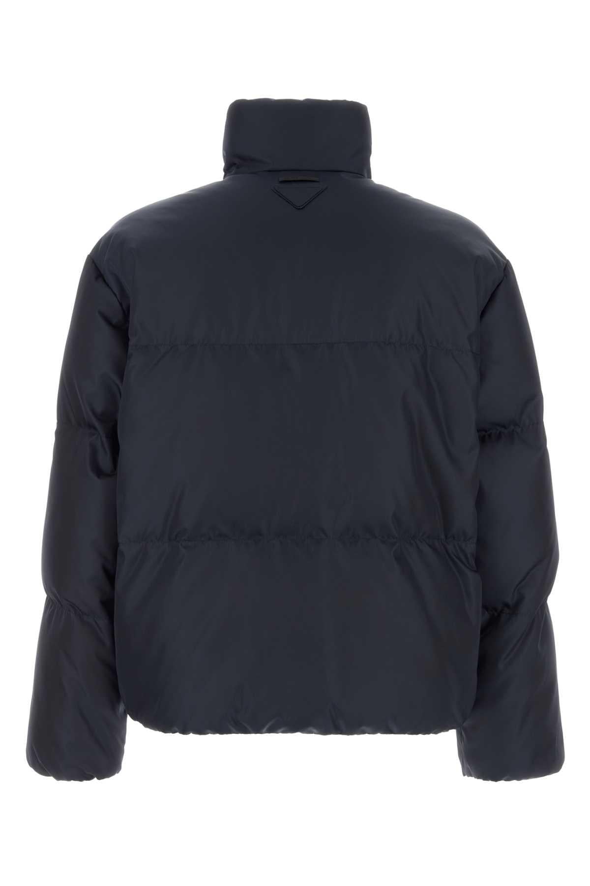 PRADA Black Nylon Down Puffer Jacket for Men
