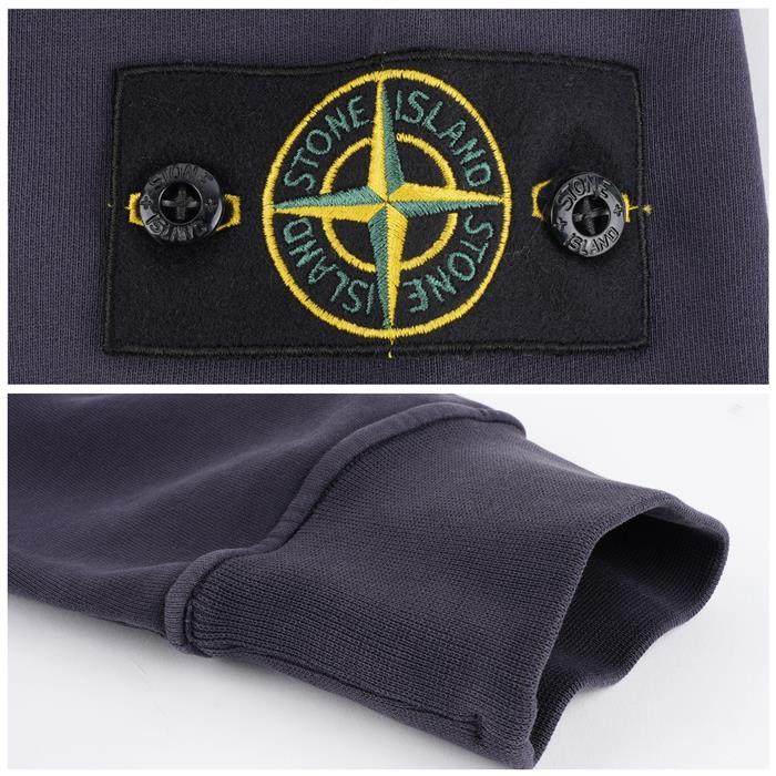 STONE ISLAND Organic Cotton Hooded Sweatshirt with Patch Badge