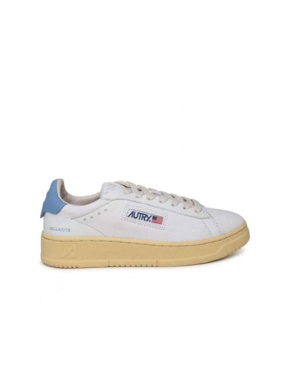 AUTRY Dallas Low Leather Sneakers White Black Shoes