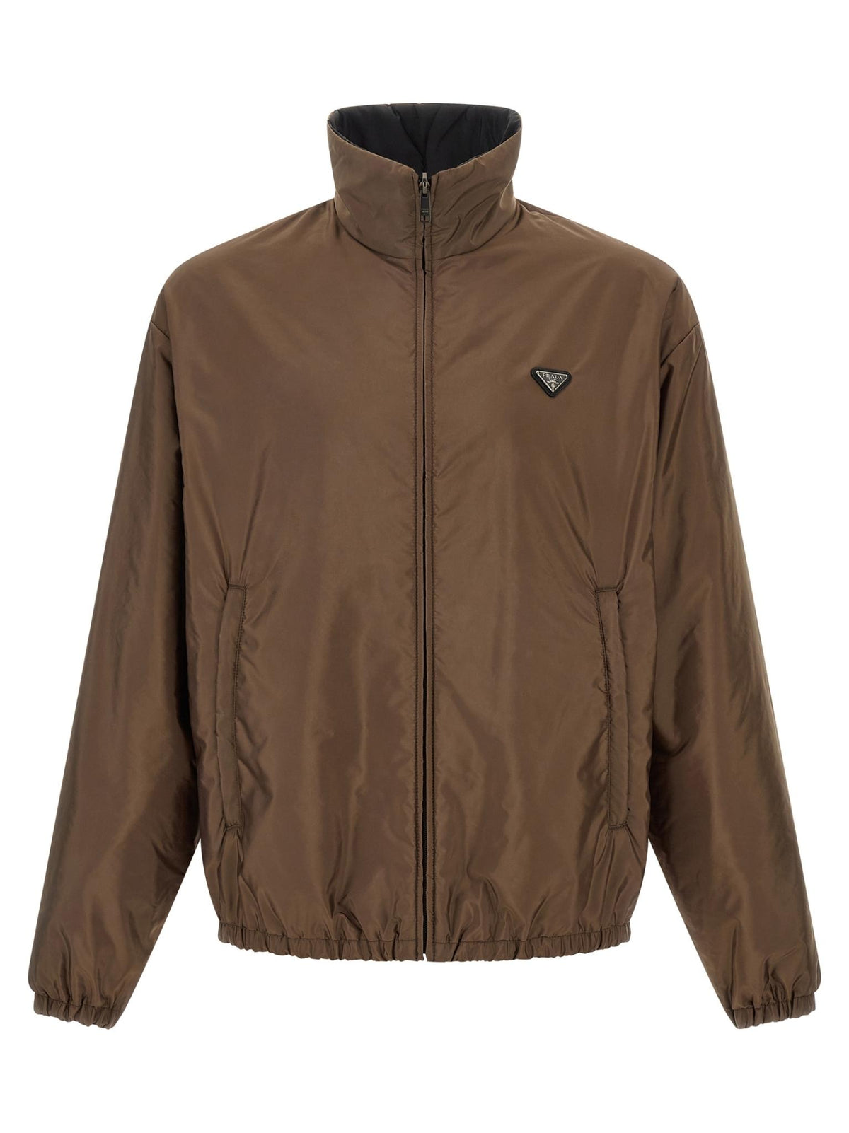 PRADA Black Nylon Down Puffer Jacket for Men