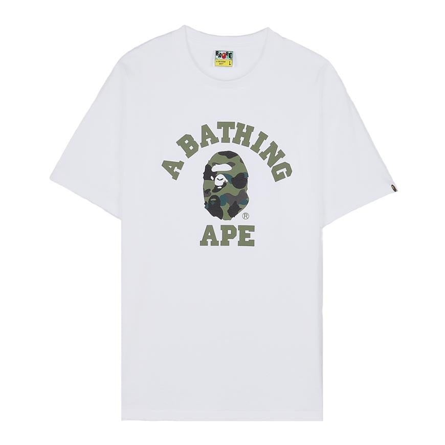 BAPE First Camo College Men’s T-Shirt 001TEM301013MWHO