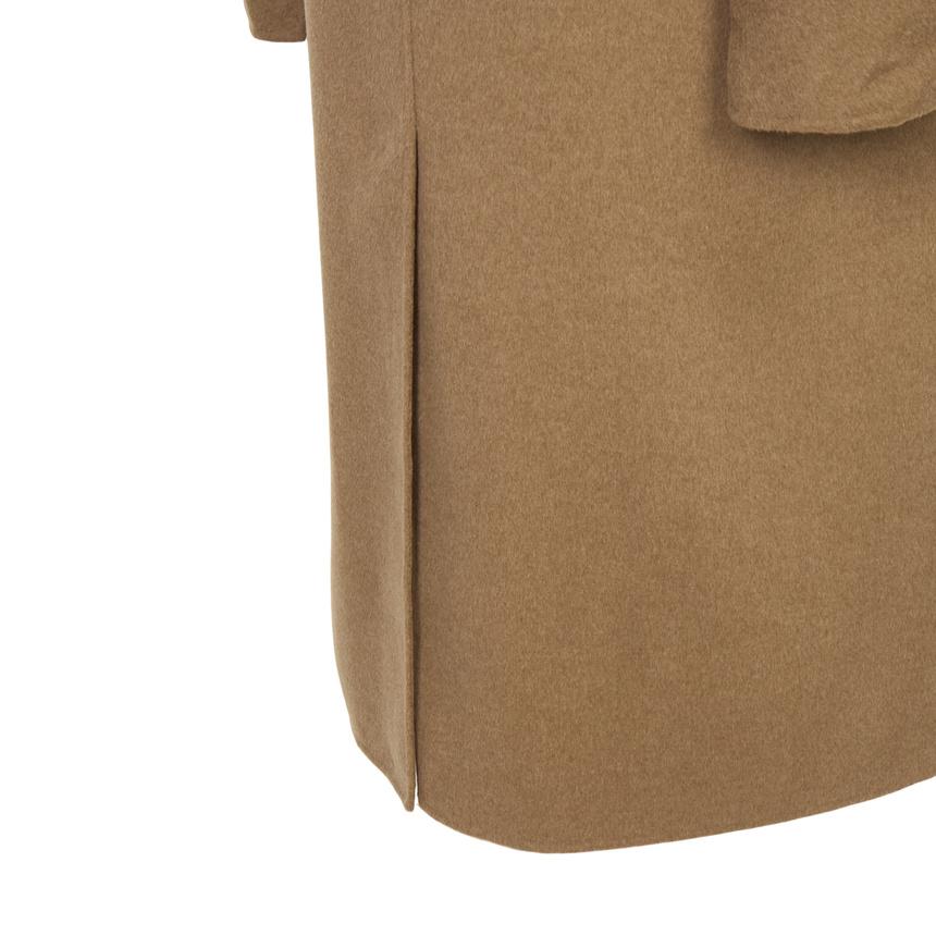 Max Mara Aris Wool Blend Long Coat Ivory