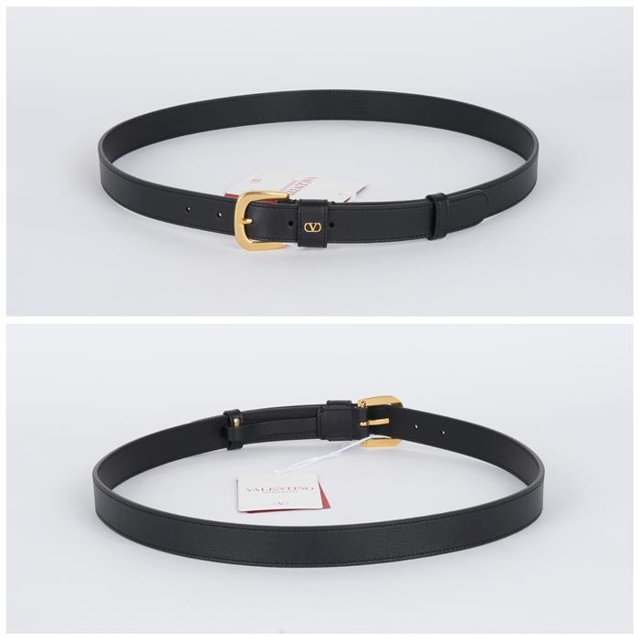 VALENTINO Logo Leather Belt 6Y2T0SD7 DHP 0NO V