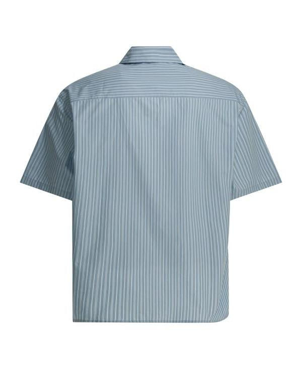 AMI Cotton Short Sleeve Boxy Shirt