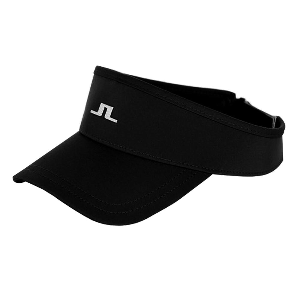 J LINDEBERG YADA Logo Patch Golf Sun Visor Black