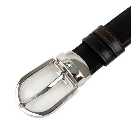 Montblanc Classic Line Palladium Pin Buckle Belt