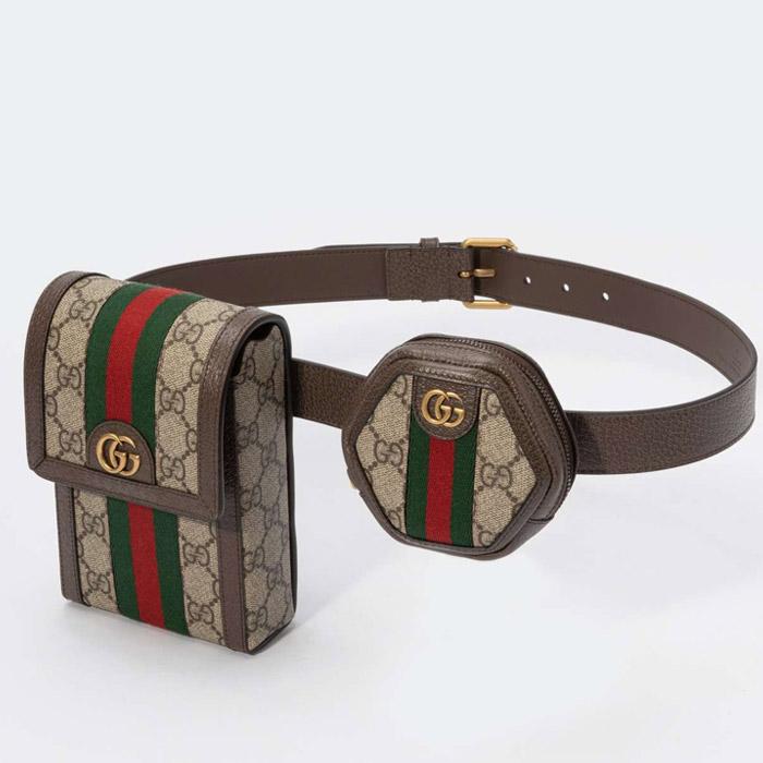GUCCI Ophidia GG Men's Belt Bag Set 701094 96IWT 8745