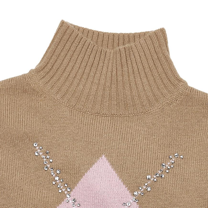 Max Mara Women’s NUCIA Round Neck Knit Sweater Beige