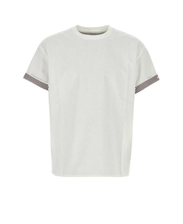 Bottega Veneta Double Layer Stripe Cotton T-Shirt