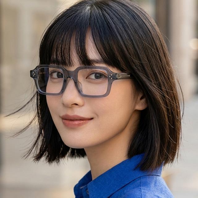 CELINE Rectangular Translucent Acetate Unisex Eyeglass Frames CL50144U 020