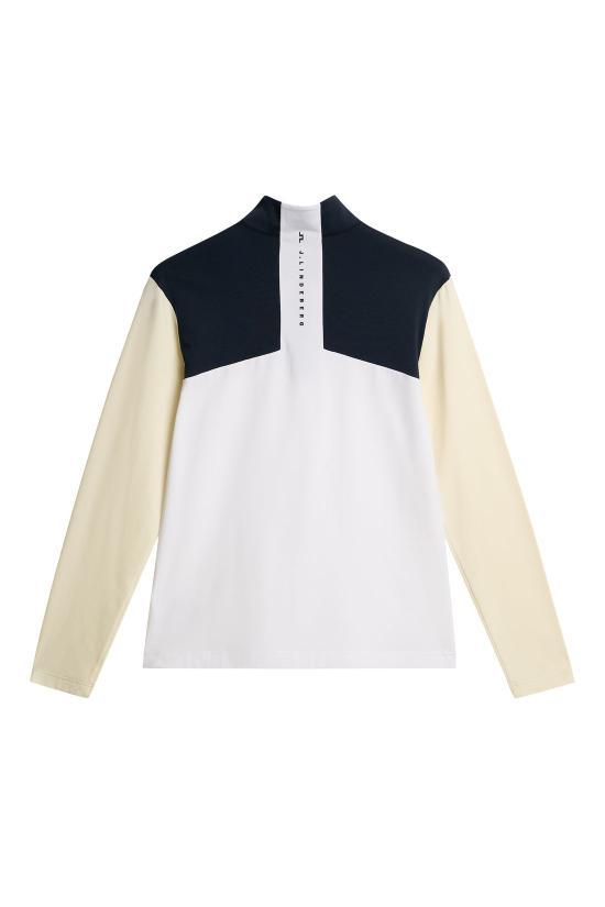 J LINDEBERG Long Sleeve Sweatshirt for Men GMJS150900000 WHITE DOM
